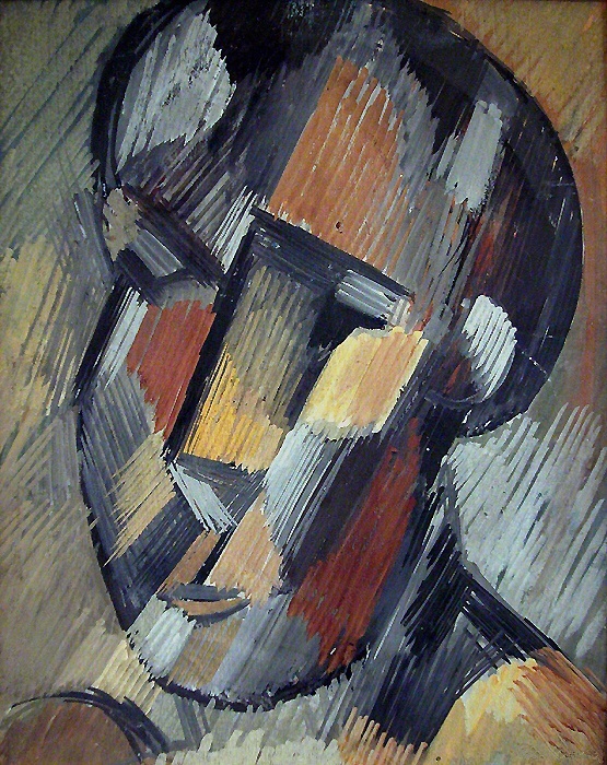 Пабло Пикассо. "Голова мужчины". 1909.